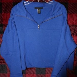 Forever 21 Blue quarter zip